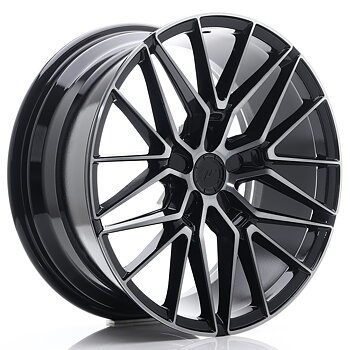 19" JR Wheels JR38 - Black Brushed Tinted Face