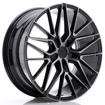 20" JR Wheels JR38 - Black Brushed Tinted Face