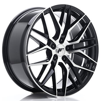 19" JR Wheels JR28 - Glossy Black Machined Face
