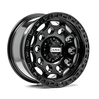 17" AXE WHEELS AT4 - MATT BLACK BRONZE CENTRE