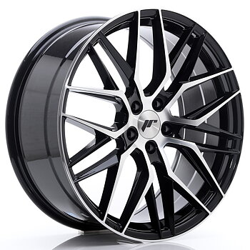 20" JR Wheels JR28 - Glossy Black Machined Face