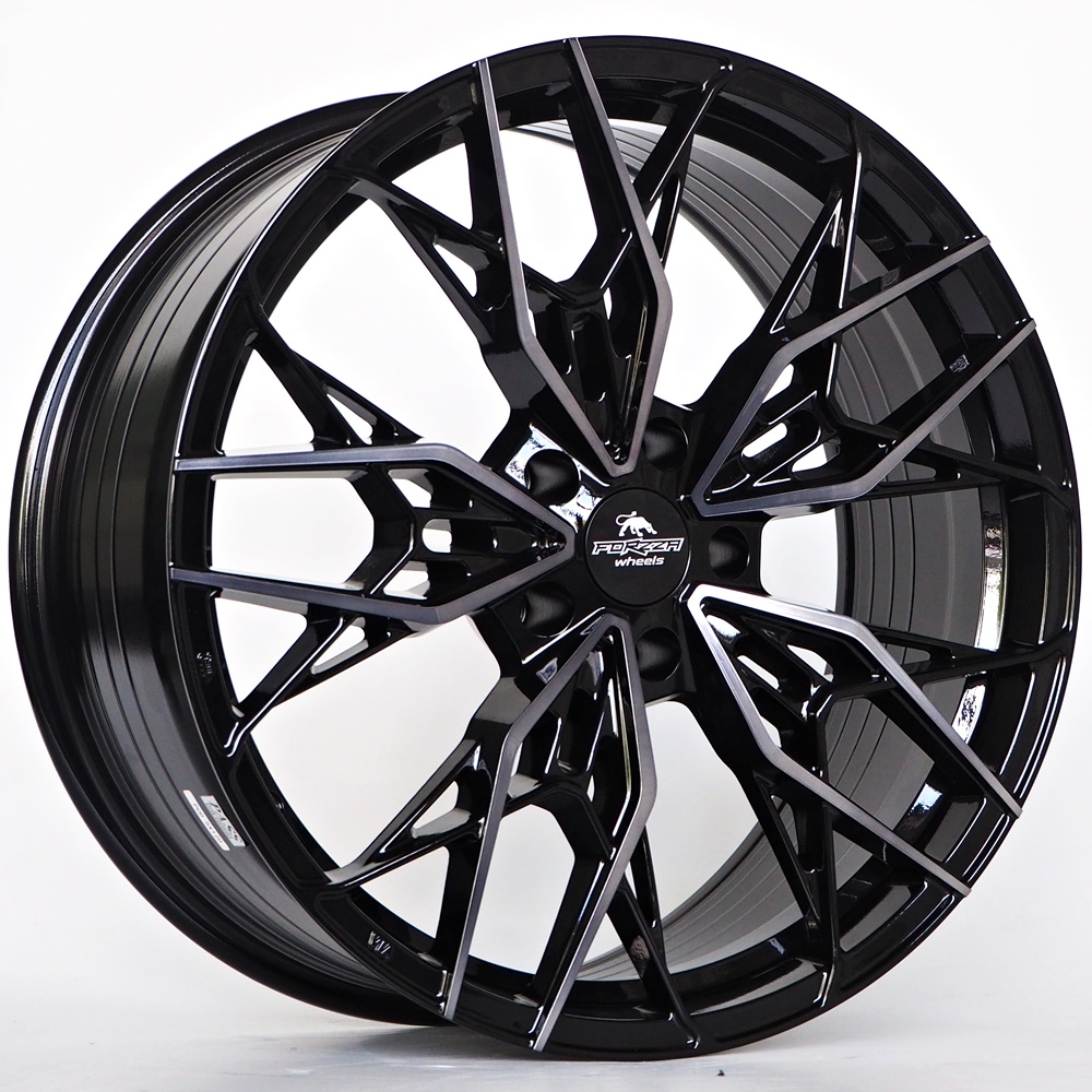 20" FORZZA SPECTRUM - BLACK BRUSHED BLACK CLEAR COAT