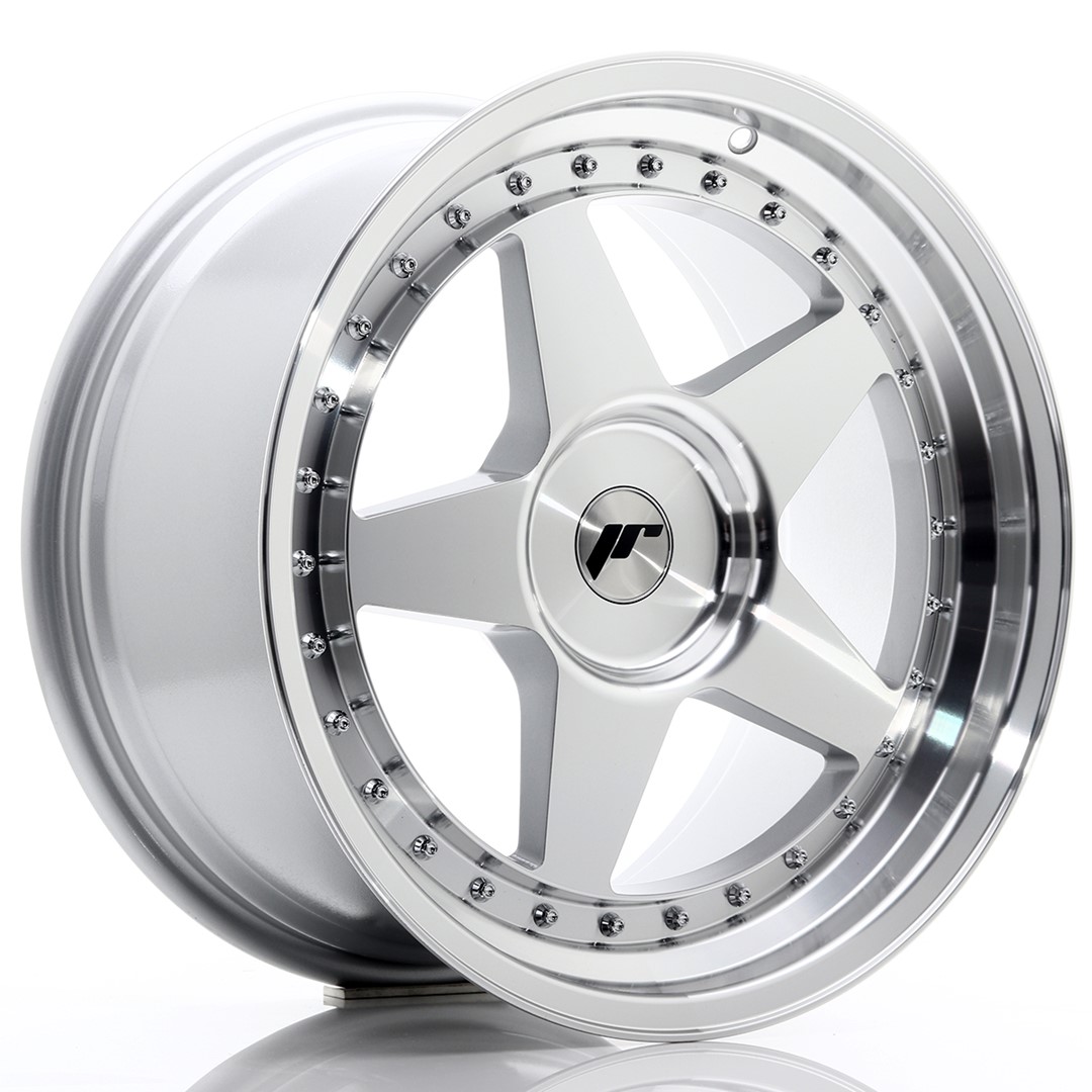 18" JR Wheels JR6 - Silver Machined Face