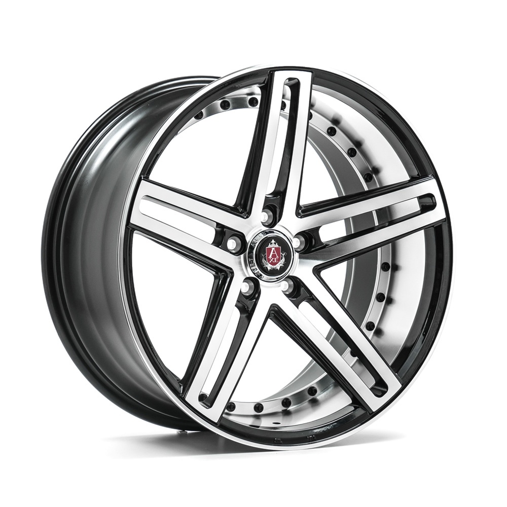22" AXE WHEELS EX20 - GLOSSY BLACK POLISHED