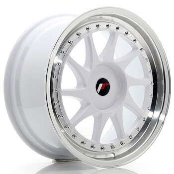 18" JR Wheels JR26 - White Machined Lip