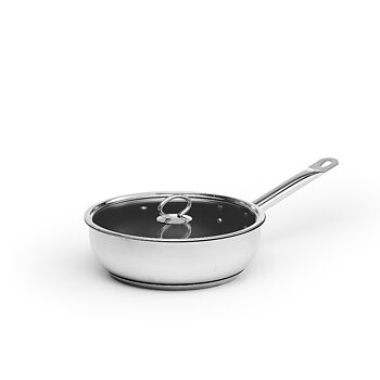 Sauteuse 2,8 liter, belagd inkl. glaslock
