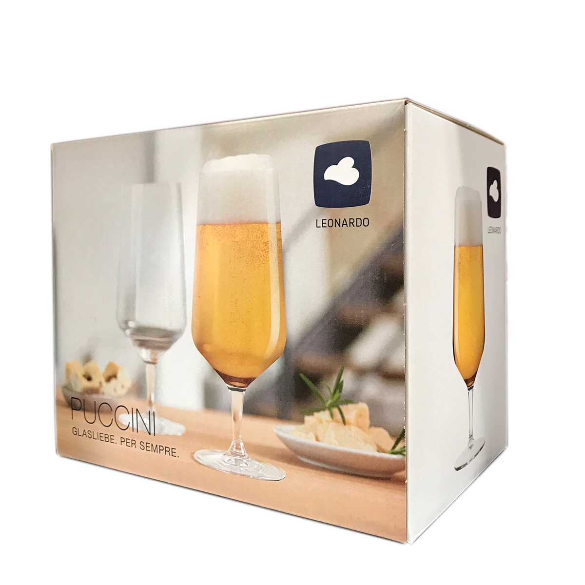 PUCCINI 6-pack Ölglas / Allglas 410ml - 2