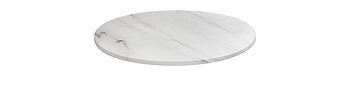 Stone slab ø70 cm, WHITE
