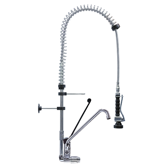 Försköljningsenhet på monobloc och vridbar kran, anslutning 1/2 "
