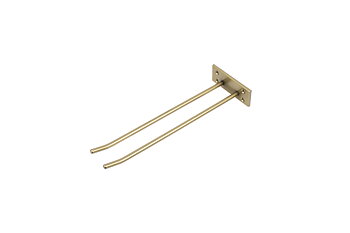 Glass mount for wall mounting, Gold, 1 sektion