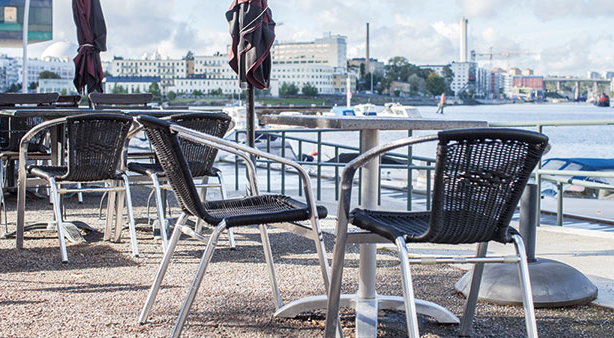 Armchair ALU-BISTRO, black - 2