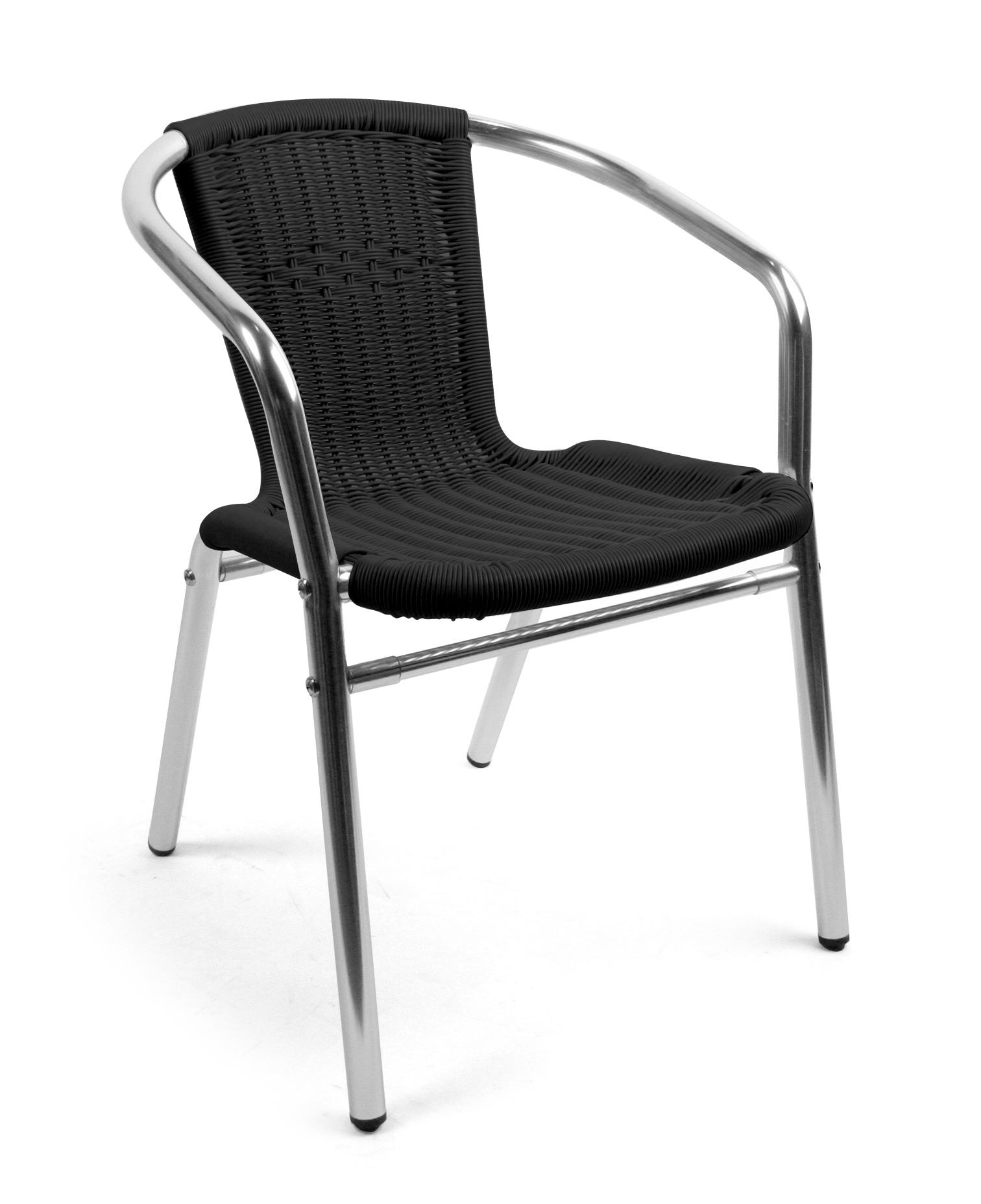 Armchair ALU-BISTRO, black