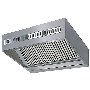 Wall mounted hood with integrated lighting, 3200x1300 mm
