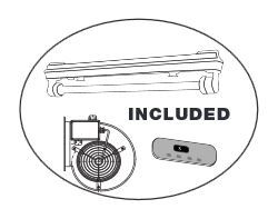 Fläktkåpa med motor, djup 110 cm, bredd 120‒300 cm - 2
