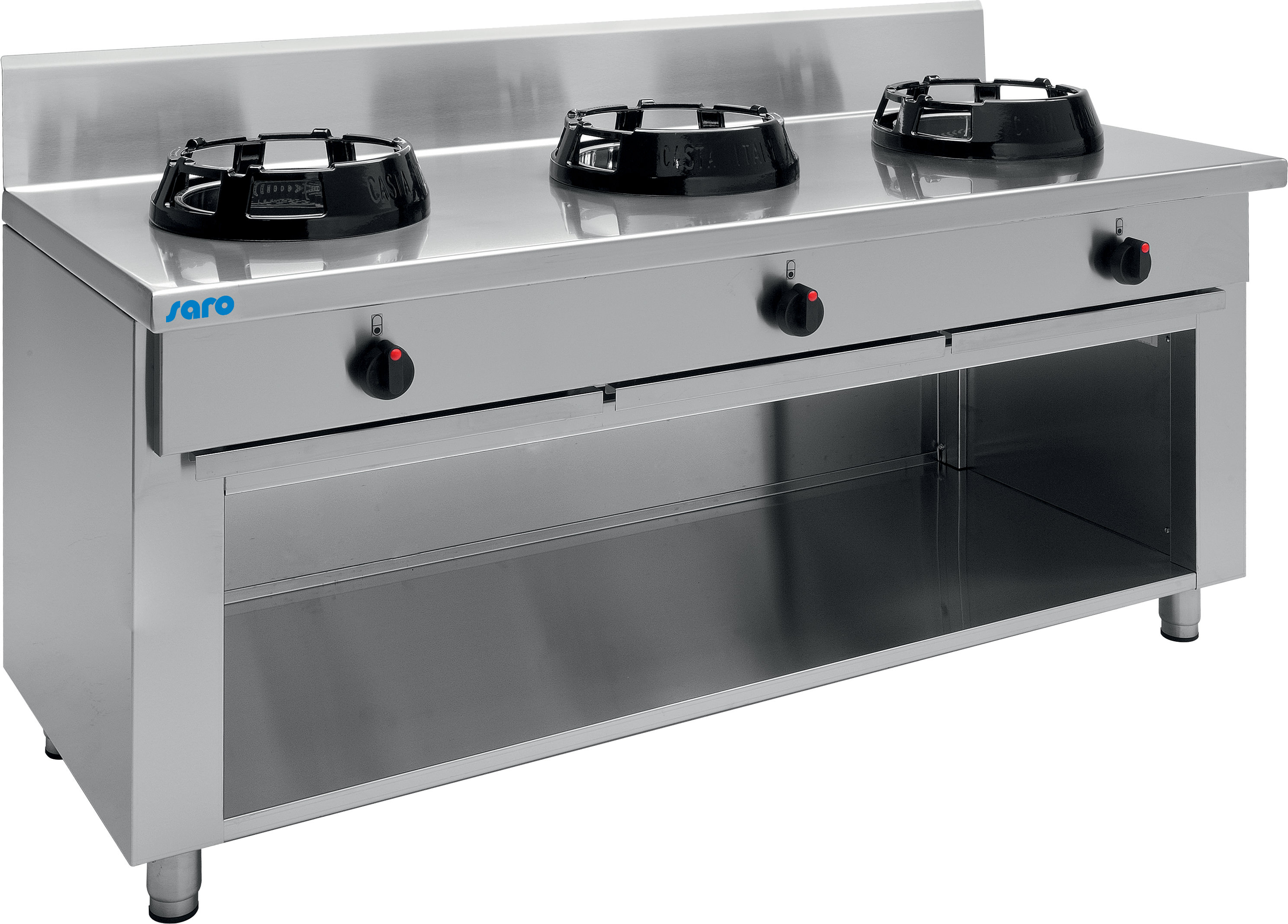 Wok, 3 gas burner