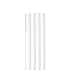 Straw Glass 4-pack incl. Brush