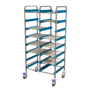 Tray cart double. 33x43cm tray