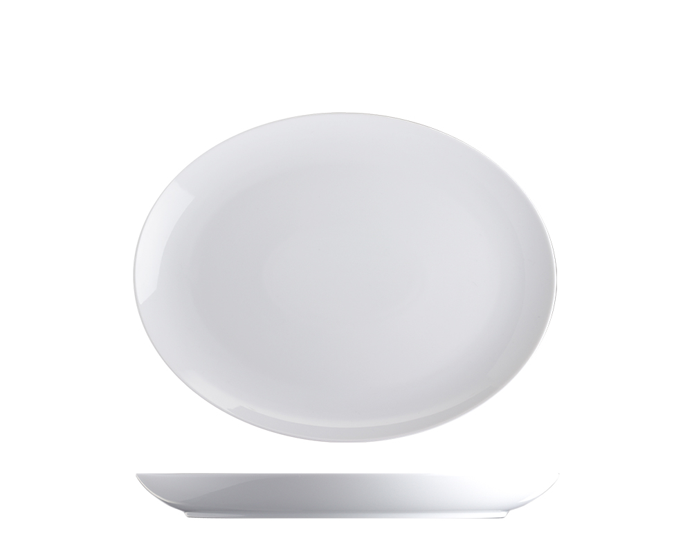 BASIC Tallrik oval 20x16cm