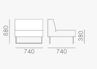 Loungefåtölj HOST 790 - 12