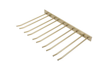 Glass mount for wall mounting, Gold, 5 sections