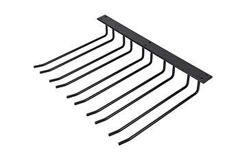 Glass mount for roof mounting, Black, 5 sections