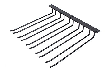 Glass mount for roof mounting, Black, 5 sections