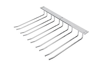 Glass mount for roof mounting, Silver, 5 sections