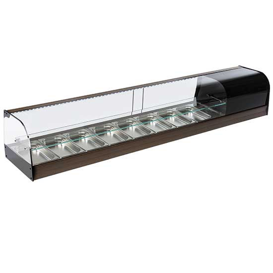 Tapas display med 2 plan, 8x GN 1/3