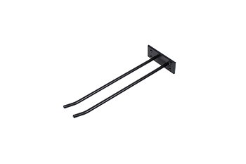 Glass mount for wall mounting, Black, 1 sektion