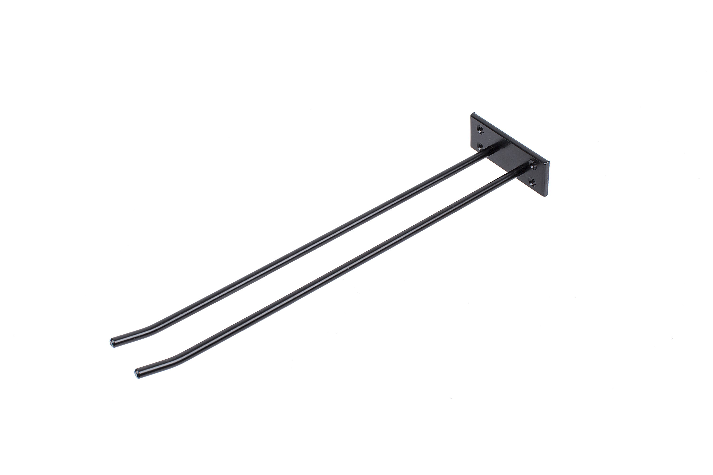 Glass mount for wall mounting, Black, 1 sektion - 2