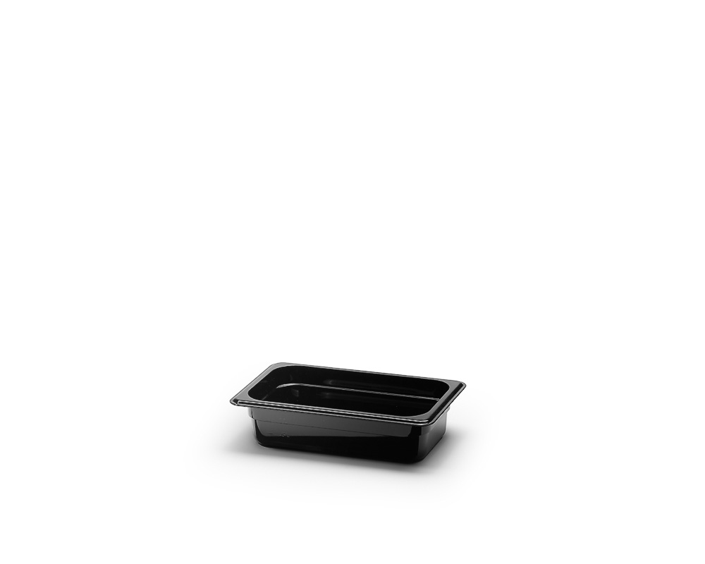 Plastkantin GN1/4, Svart