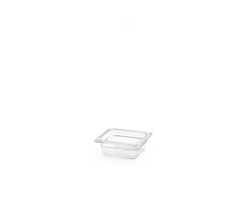 Plastic canteen GN1/6, Transparent - 2