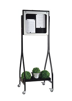 Menu cabinet Provence - 2x A4, wheel stand