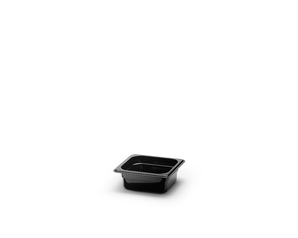 Plastic canteen GN1/6, Black