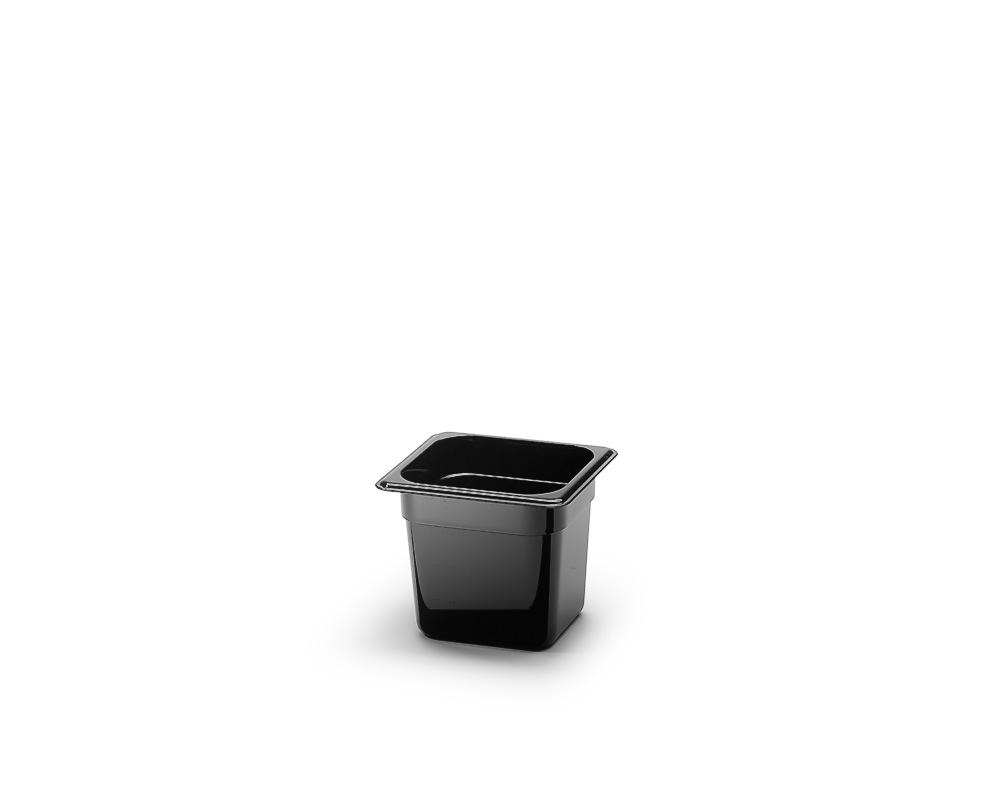 Plastic canteen GN1/6, Black - 3