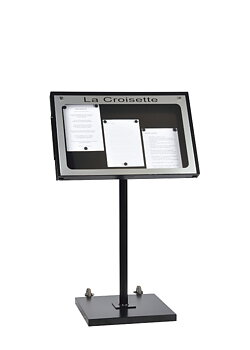 Menu cabinet Provence - 3x A4, Angled Stand