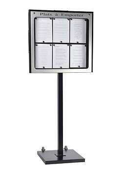 Menu cabinet Provence - 6x A4,central Stand