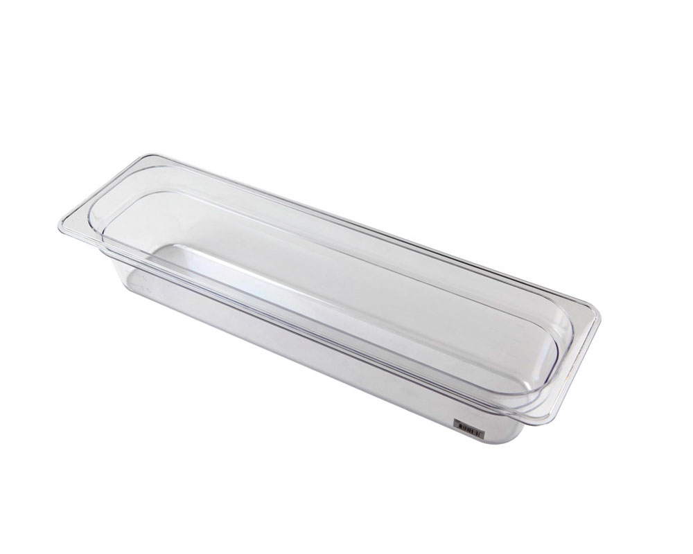 Plastic canteen GN2/4, Transparent - 2