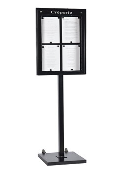 Menu cabinet Luberon 4 x A4 , central Stand