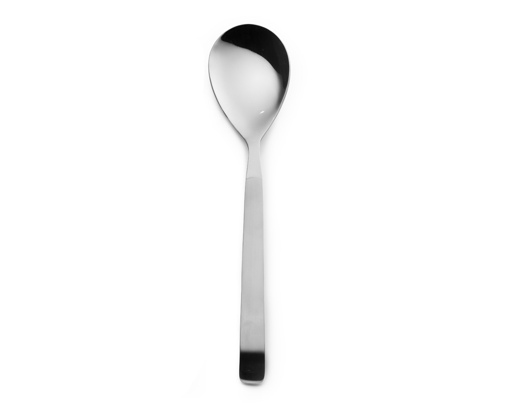 Salad cutlery spoon chrome steel 30cm