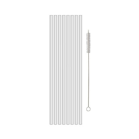 CHEERS Sugrör 27cm Set/8 inkl borste