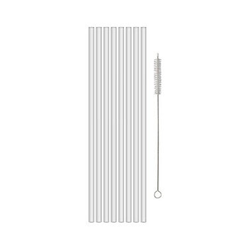 CHEERS Sugrör 27cm Set/8 inkl borste