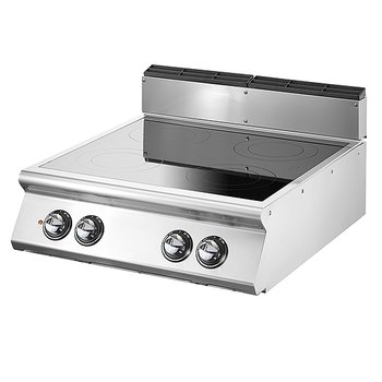 Induktionsspis, bänkmodell, 4 zoner, Ø 220 mm 4x3,5 kW