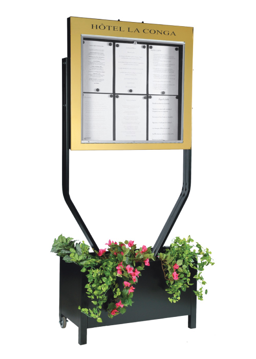 Menu cabinet Bourgogne 6 x A4 ,Bloom box