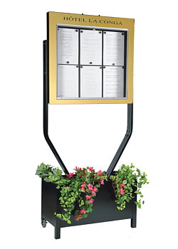 Menu cabinet Bourgogne 6 x A4 ,Bloom box