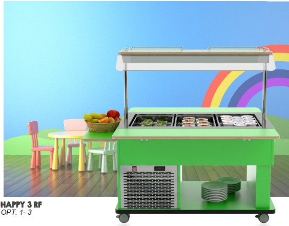 Refrigerated Buffet trolley  for kids - HAPPY  - 4