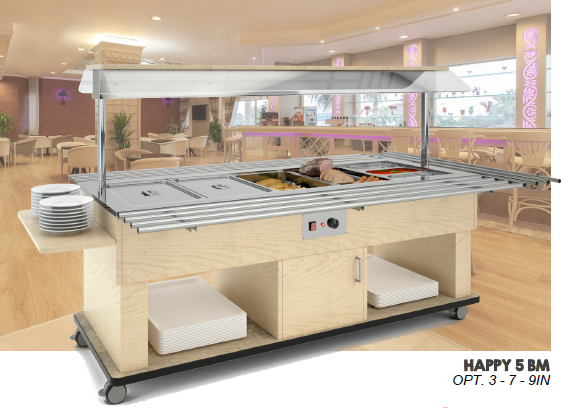 Refrigerated Buffet trolley  for kids - HAPPY  - 8