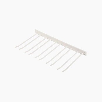 Glass mount for wall mounting, White, 5 sections