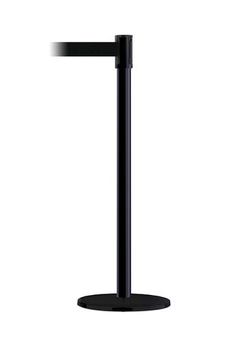 Queue Guiding  with retractable belt - Black