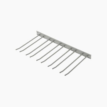 Glass mount for wall mounting, Grey, 5 sections